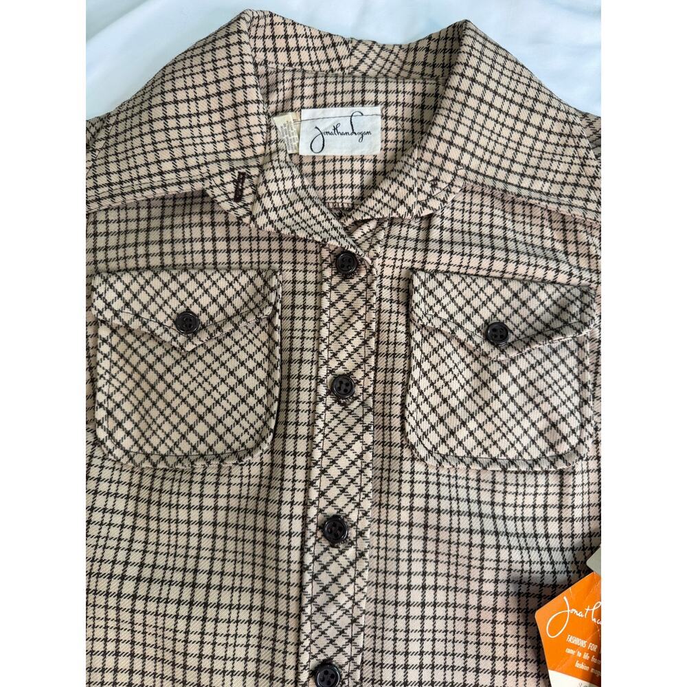 Vintage Jonathan Logan Plaid Button Up Shirt - Picture 11 of 11